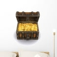thumbnail image 1 of 3D Treasure Chest Is Wall Decal by Wallmonkeys Peel and Stick Graphic (24 in H x 24 in W) WM219006, 1 of 4