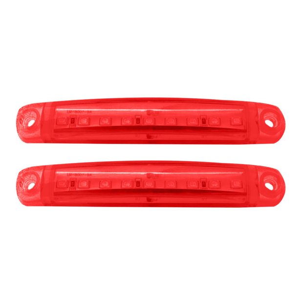 Encendiendo 1 par 9LED Camión Remolque Autobús Indicador de luz lateral Indicador de señal de giro 12-24V Tmvgtek Accesorios para autos y motos