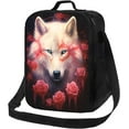 thumbnail image 2 of Insulated Lunch Bag, Reusable Portable Lunch Box With Shoulder Strap, Wolf Lunch Bag, Funny Cute Bento Lunchbox Cooler Thermal Meal Tote Kit, 2 of 6