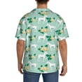 thumbnail image 7 of Goofa Horse And Flower Printed Men's Casual Short-sleeved Shirt,Lightweight Breathable Button-down,Summer Casual men's top,Versatile Fashion shirt-X-Large, 7 of 7