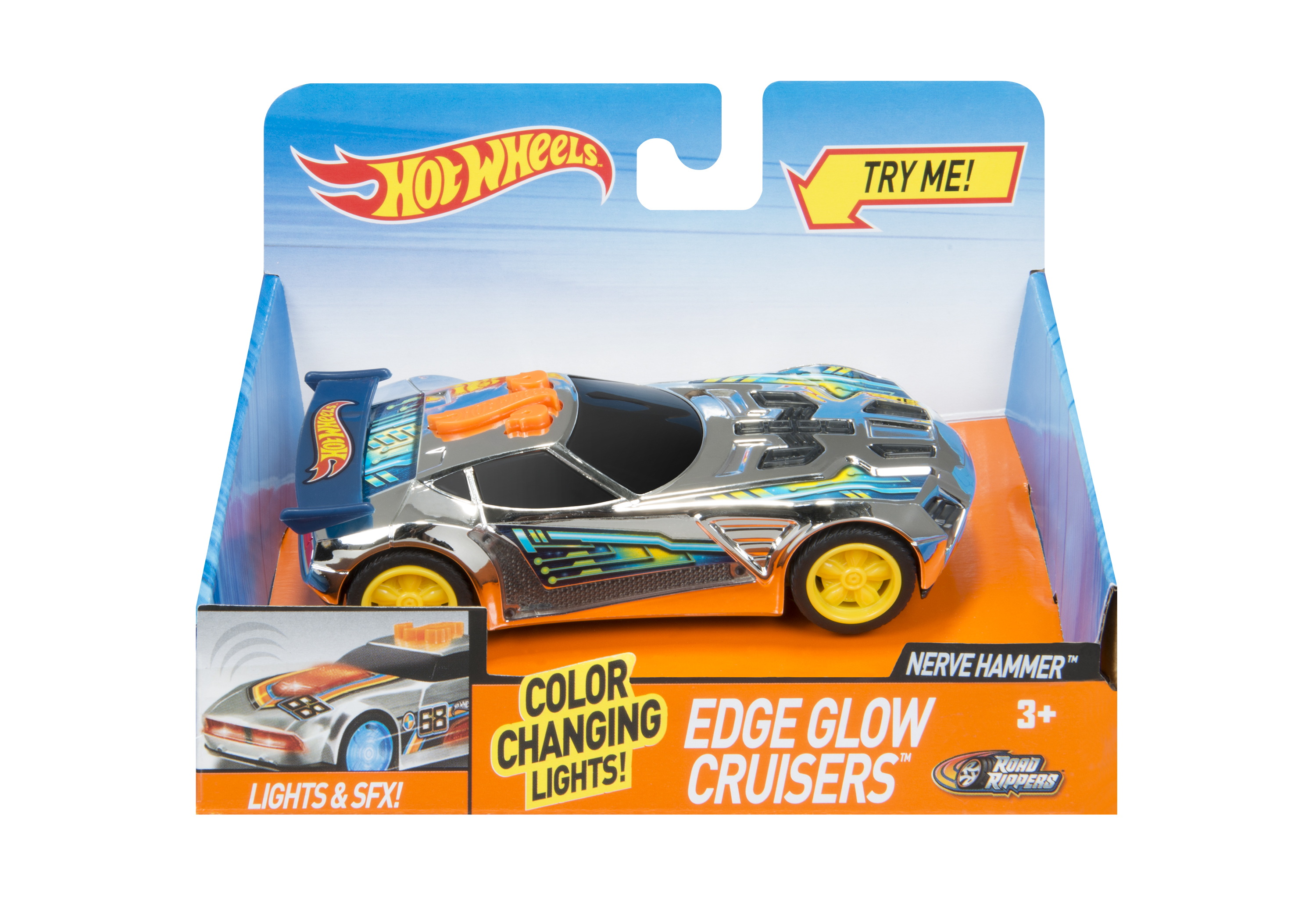 Hot Wheels Edge Glow Cruisers - Nerve Hammer with Lights and Sounds - image 4 of 4