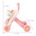 thumbnail image 5 of Juguete Andadera Para Bebe Interactiva Portátil Plegable 2 en 1 Color Rosa, 5 of 5