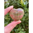 thumbnail image 5 of Unakite Gemstone Hearts, Polished Unakite Puffy Hearts, Unakite Palm Stone, Unakite Heart (5 Hearts）, 5 of 9