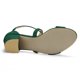 thumbnail image 5 of Sandalias de Tacón Medio Cruzado Allegra K Punta Abierta Verde 38.5, 5 of 7