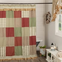 VHC Brands, Prairie Winds, Farmhouse, Bath Decor, Shower Curtain, 72x72, Green