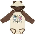 thumbnail image 3 of Inktastic Colorful French Poodles With Tea Boys or Girls Long Sleeve Baby Bodysuit, 3 of 5