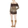 thumbnail image 2 of Free People Womens Off-The-Shoulder Romper Jumpsuit, Brown, X-Small, 2 of 2
