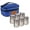 Blue, variant on Portable Stainless Steel Spice Shaker Seasoning Condiment Dispenser (6 Pcs Set)
