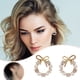 thumbnail image 3 of Pendientes de perla pequeña con broche de plata S925 y lazo, pendientes con temperamento, 3 of 6