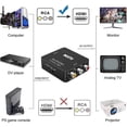 thumbnail image 3 of Adaptador de RCA a HDMI TANGJMXG Convertidor de Caifu AV a HDMI 1080p CVBs AV para PC Xbox PS DVD, 3 of 5