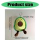 thumbnail image 3 of Avocado Yolk Stuffed Toy Keychain Plush Keyring Soft Polyester Bag Charm Fashionable Pendant for Keys and Backpacks, 3 of 4