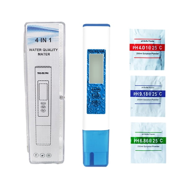 Pen Test Label Blue tds pen four-in-one water quality testing pen ec measuring pen ...