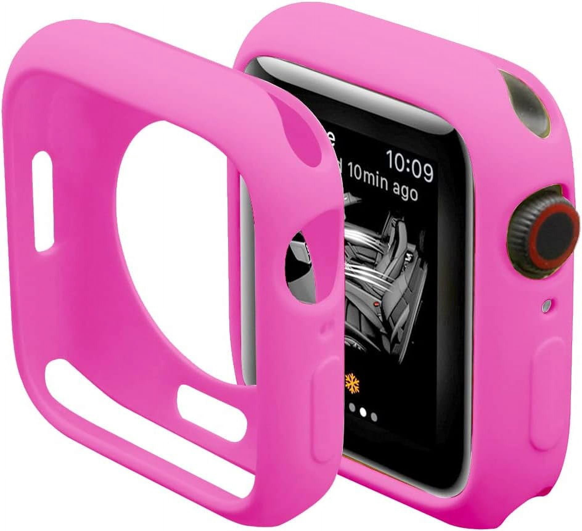 XiHAMA Ultra Thin Soft TPU Bumper Case Compatible with iWatch Apple Watch Series SE 6/5/4