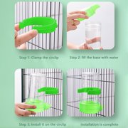 Dual-Function Bird Feeder Set, Hanging Water Dispenser & Seed Container, Easy-Clean Plastic for Indoor/Outdoor Aviaries