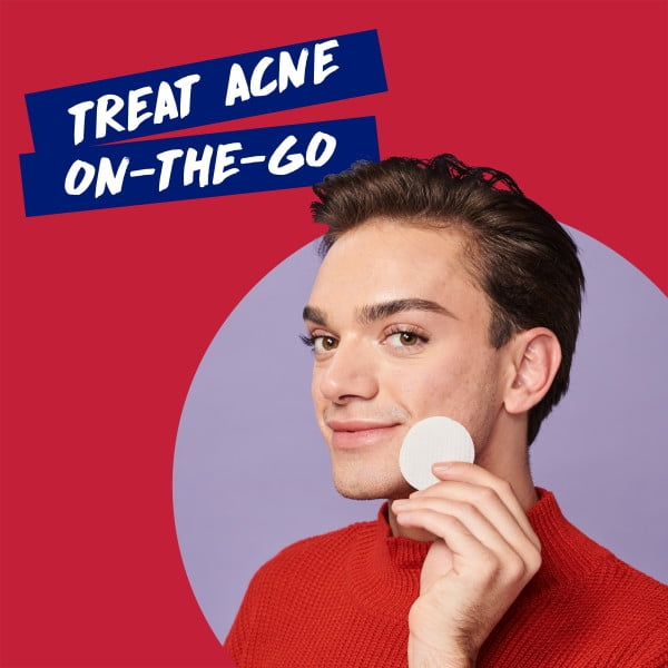 Acne Treatment Facial Cleansing Pads- Clearasil Stubborn Acne Control 5-in-1 Daily Pads with Salicylic Acid Acne Medication, 90 Count (3 Pack)
