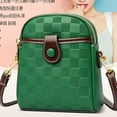thumbnail image 4 of LinYooLi Sacs à Bandoulière Classiques à Carreaux pour Femmes Sac en Cuir de Haute Qualité Sac à Main Tendance Design Simple Petit Sac Messager, 4 of 6