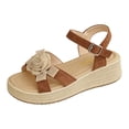 thumbnail image 2 of Rose Sandales à Talons Plateforme, Sandales Orthopédiques à Plateforme Compensée Été Habillées Plates 2026 à Bout Ouvert avec Bride à la Cheville Espadrilles Sandales Décontractées à Brides à Enfiler Sandales de Plage Boho, Brun 8, 2 of 9