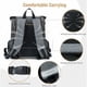 thumbnail image 4 of Mochila para perros y gatos, bolsa de transporte plegable expandible para perros pequeños con correa de seguridad interior y 2 alfombrillas para mascotas, gris, 4 of 5