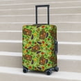 thumbnail image 2 of Lsque Carrot Eggplant Printed Luggage Cover, Travel Luggage Protector,Scratch and Dirt Resistant, Fits 18-32 Inch Luggage - Small, 2 of 9