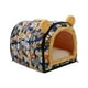thumbnail image 4 of Cama para gatos de interior,Cama cueva, tienda de campaña para gatos de otoño e invierno,casa lavable para perros, nido para gatos Pomerania, caniche, azul, 4 of 8