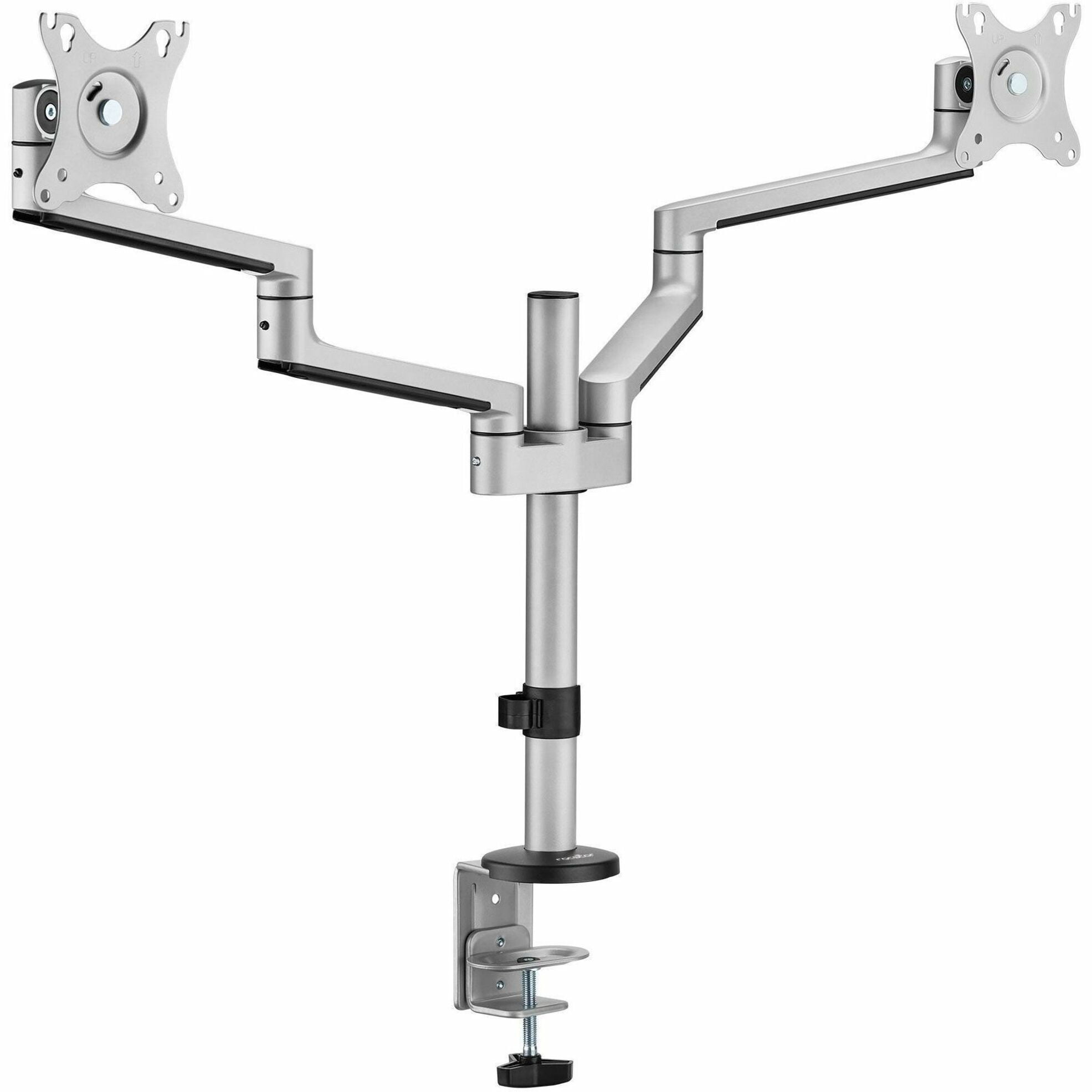 Rocstor Y10N019-S1 Ergoreach Ep14 Premium Aluminum Articulating Dual-screen Mount Supports Up To T