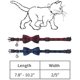 thumbnail image 2 of Safety Buckle Cat Collar, With Bells And Bows, 2 of 5