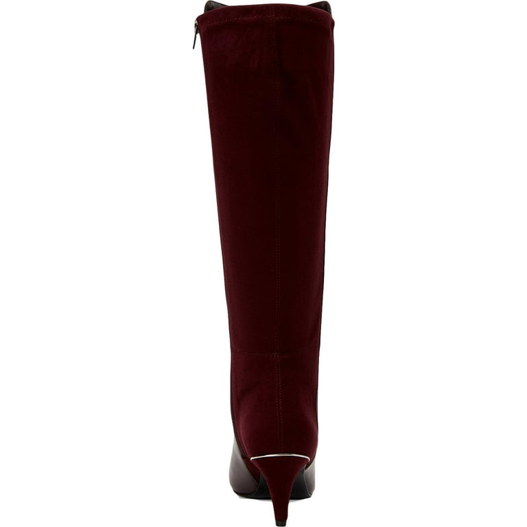 Alfani Womens Hakuu Tall Pointed Toe Knee High Boots Purple 5 Medium B M
