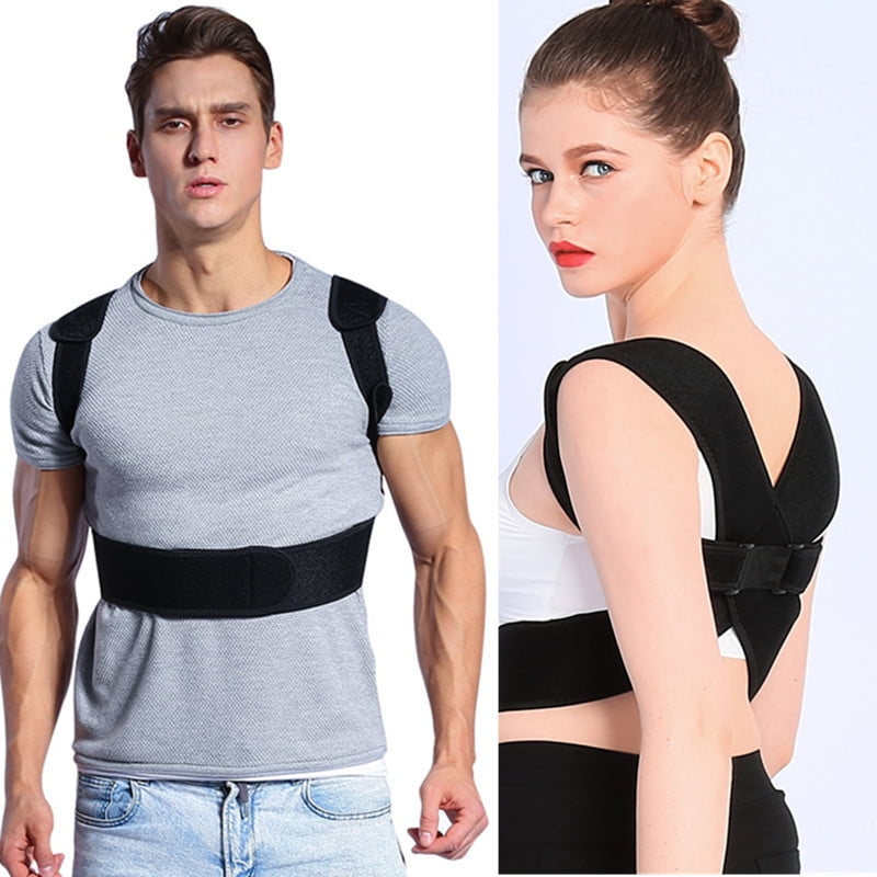 WALFRONT Back Posture Corrector and Upper Back Shoulder Support Brace