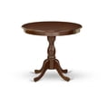 thumbnail image 3 of East West Furniture Antique 3-piece Wood Dining Set in Mahogany/Doeskin, 3 of 6