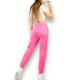thumbnail image 3 of PANTS DE MUJER JOGGER ROSA PANTS DE TELA FELPA, 3 of 5