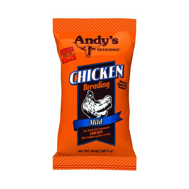 Andys Seasoning Mild Chicken Breading 10 Oz Pack Of 6