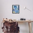 thumbnail image 4 of Stupell Industries Contemporary Blue Abstract Yellow Accents Black Floating Frame Canvas Art, 17 x 21, by Grace Popp, 4 of 8