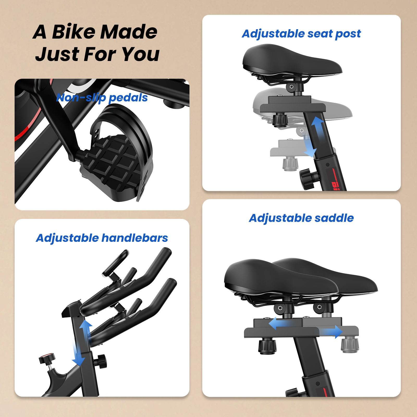 Patbrela Stationary Exercise Bike, 100 Resistance Levels photo 7