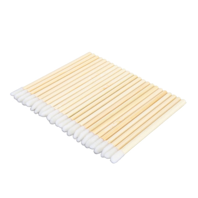 Bamboo Handle Lip Brush, 100pcs Bamboo Handle Lipstick Applicator Multifunctional Multi Purpose for Kitchen Appliance