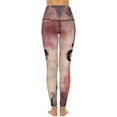 thumbnail image 3 of Bohemian Color High Waisted Leggings for Women No See Through Tummy Control Buttery Soft Yoga Pants for Workout Athletic Running, 3 of 6