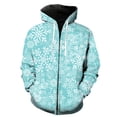 thumbnail image 1 of Sudadera con capucha y cremallera para hombre, con estampado de copos de nieve de invierno, 3D, divertida, informal, con capucha, estilo hip hop, primavera, 1 of 6