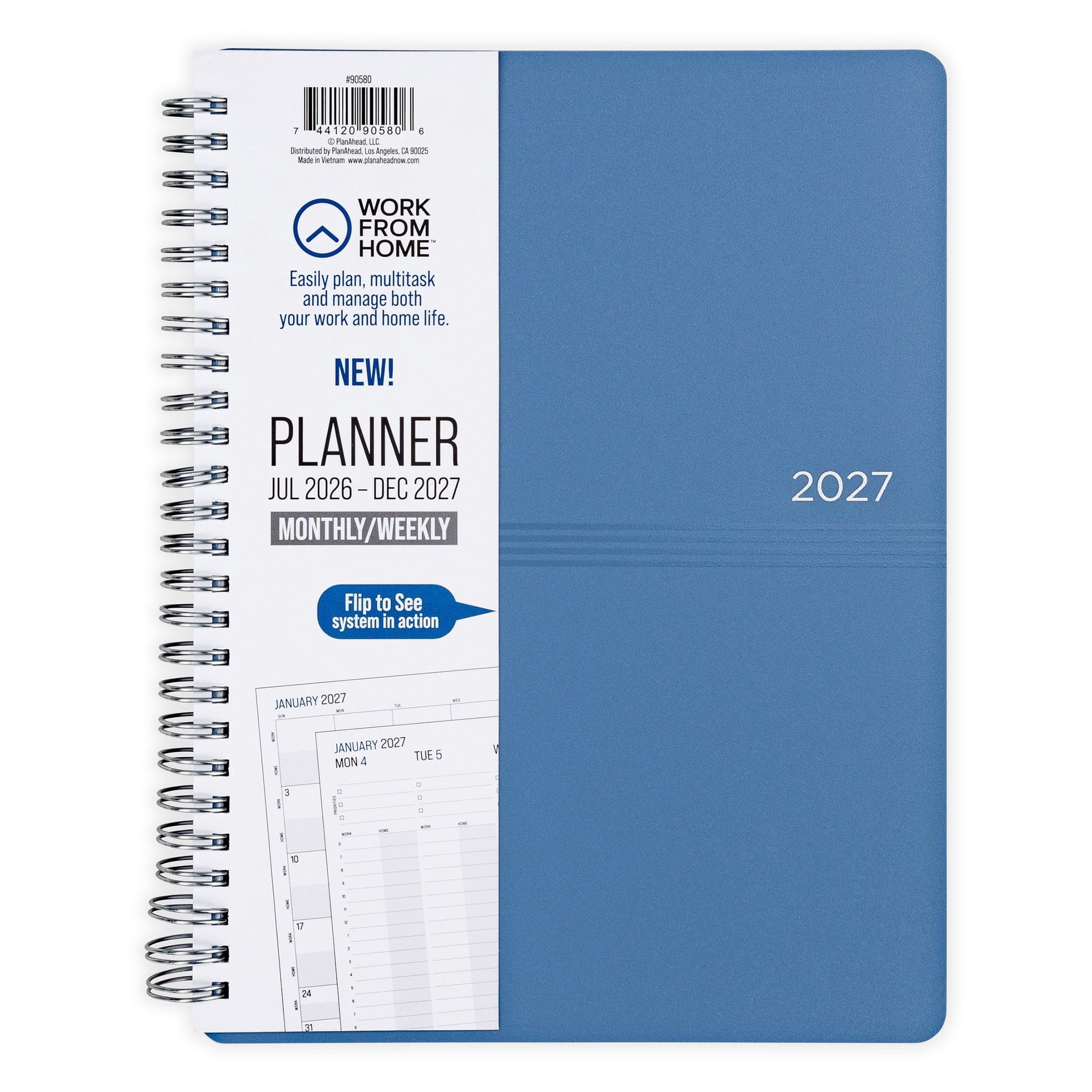 Work from Home Medium Monthly Weekly Planner & Appointment Book (18 months - 7" x 9")