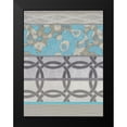 thumbnail image 2 of Nola 19x24 Black Modern Framed Museum Art Print Titled - Linked Azure II, 2 of 5