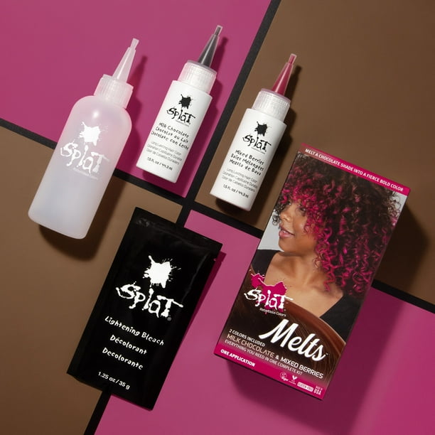 Splat Melts Hair Dye, Milk Chocolate and Mixed Berries, 1