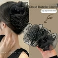 thumbnail image 6 of Elegant Bow Hair Claw Clips for Women with Mesh Bubble Design, 6 of 14