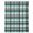 Turquoise, variant on Purple Black Plaid Waterproof Fabric Shower Curtain,Farmhouse Purple Black Checkered Waterproof Fabric Shower Curtain for Bathroom Curtains Bathtubs Hotel Shower Curtains with 12 Hooks Small 36x72in