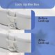 thumbnail image 5 of BRILLAR Estuche de baño portátil para dentaduras postizas con espejo y cepillo de limpieza - Contenedor de almacenamiento para dentaduras postizas de viaje para limpieza y remojo - Ideal par, 5 of 5