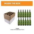 thumbnail image 2 of 750 ml Capacity, (Pack of 12), Green Wine Bottles, 2 of 6