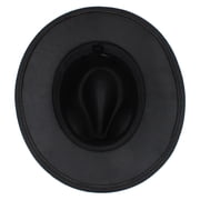 Premium 3 Wide Brim Solid Color Felt Fedora Panama Hat