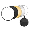 thumbnail image 1 of 110cm/43 Inch Photography Light Reflector 5-in-1(Translucent, Silver, Gold, White, Black) Collapsible Multi-Disc for Studio Outdoor Photography with Carry Bag, 1 of 5