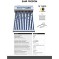 thumbnail image 3 of Calentador de Agua Solar MASTERFLOWS 12 T 2 Servicios, 3 of 9