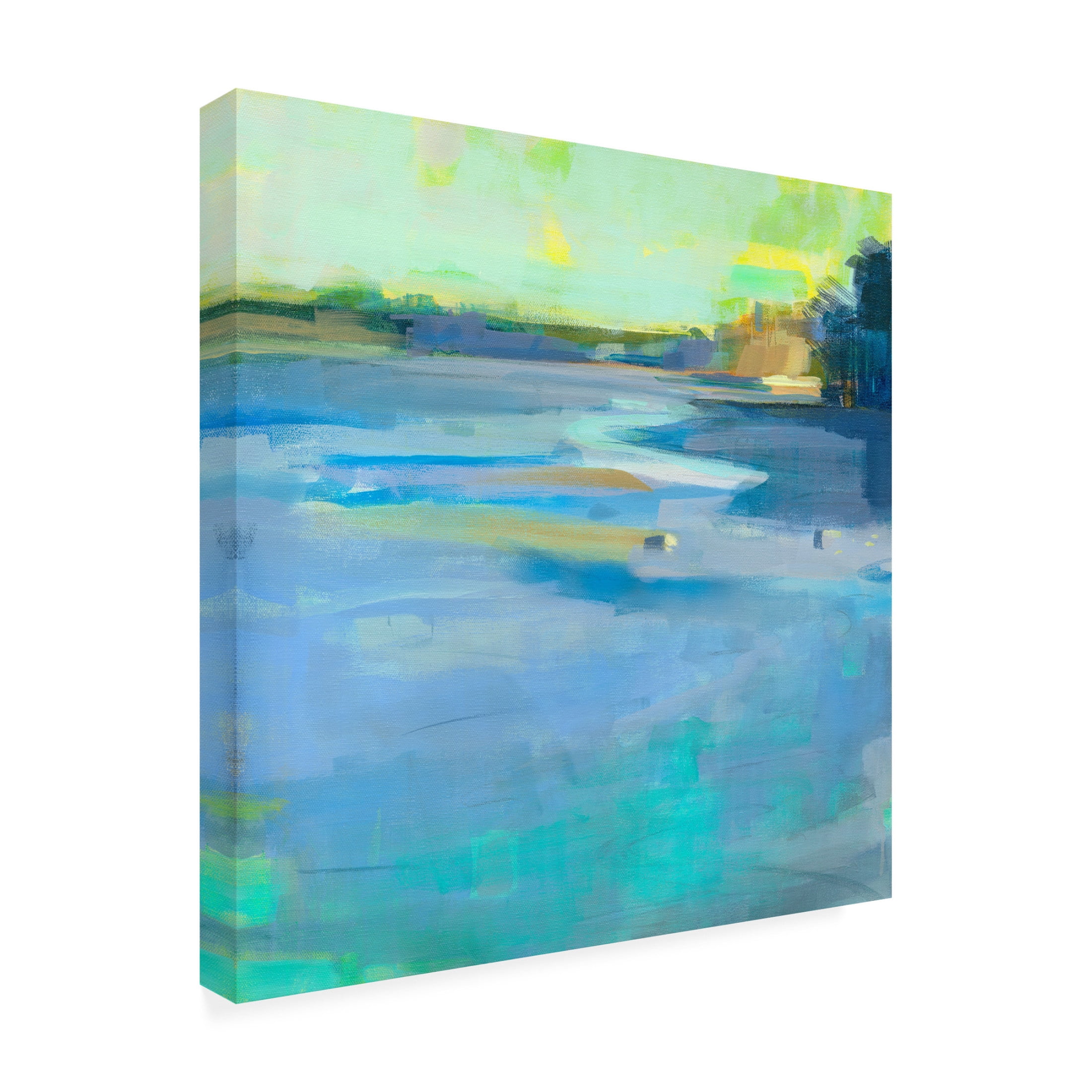 Canvas Wall Art - Kathleen Robbins 'Kittery Maine' Wall Art for Living Room, Bedroom, or Office Décor by Trademark Fine Art - 35 x 35 Inches