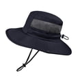 thumbnail image 5 of Travel Sun Hats for Women Women Beach Hat Breathable Bucket Hat For Men Women Outdoor Sports Casual Summer Sun Hat Adjustable Drawstring Lightweight Unisex Fishing Cap, 5 of 5