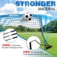 thumbnail image 6 of BOHEN 6x4FT Portable Soccer Goal for Kids Backyard with Carry Bag - Easy Folding Lightweight Fun for Outdoor Indoor Training Games for Teen Youth Adult (Blue, 6x4FT, 2 Pack), 6 of 8