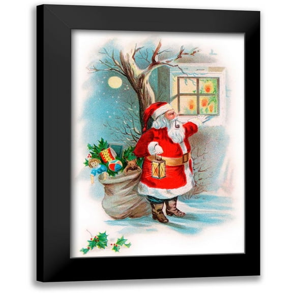 Vintage Apple Collection 11x14 Black Modern Framed Museum Art Print Titled - Vintage Xmas 2